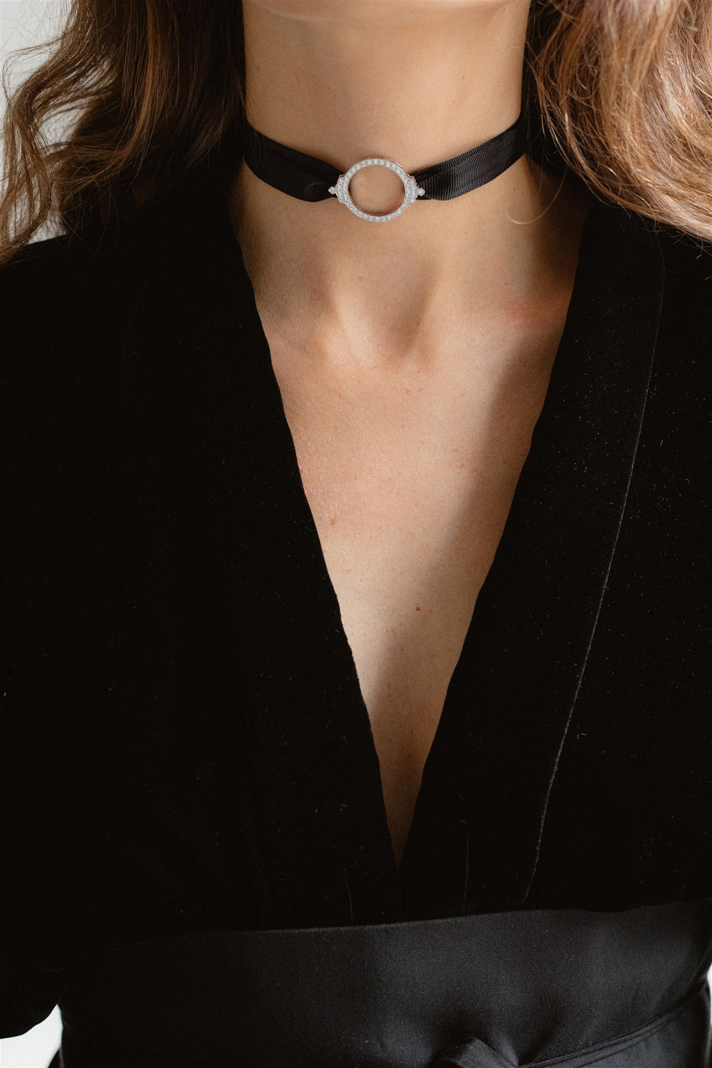 Pulsera de oro blanco inspiración Art-deco