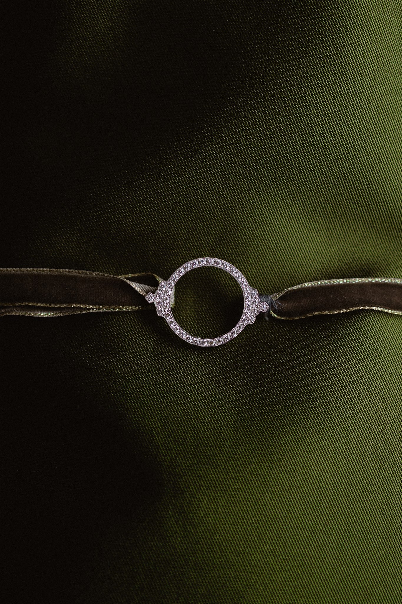 Pulsera de oro blanco inspiración Art-deco