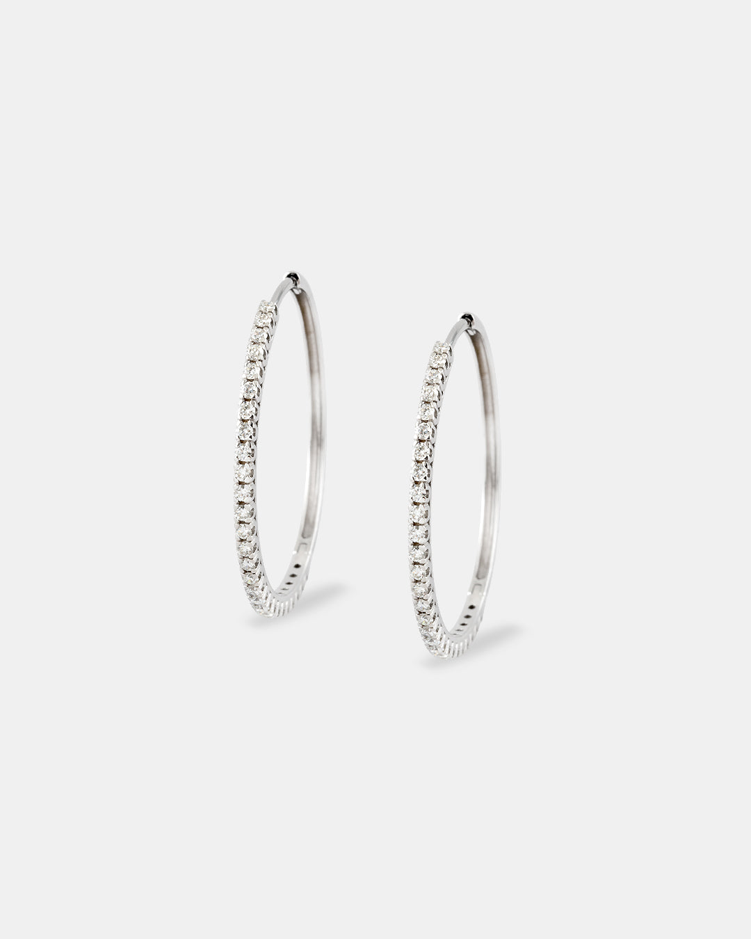 Pendientes aro brillantes